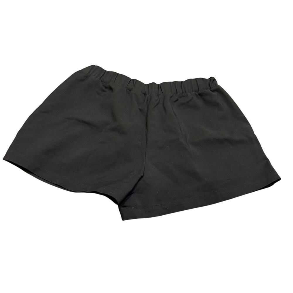 Good American Black Elastic Waist Pull On Weekend Shorts SZ 4 Pockets Minimalist - Picture 7 of 7